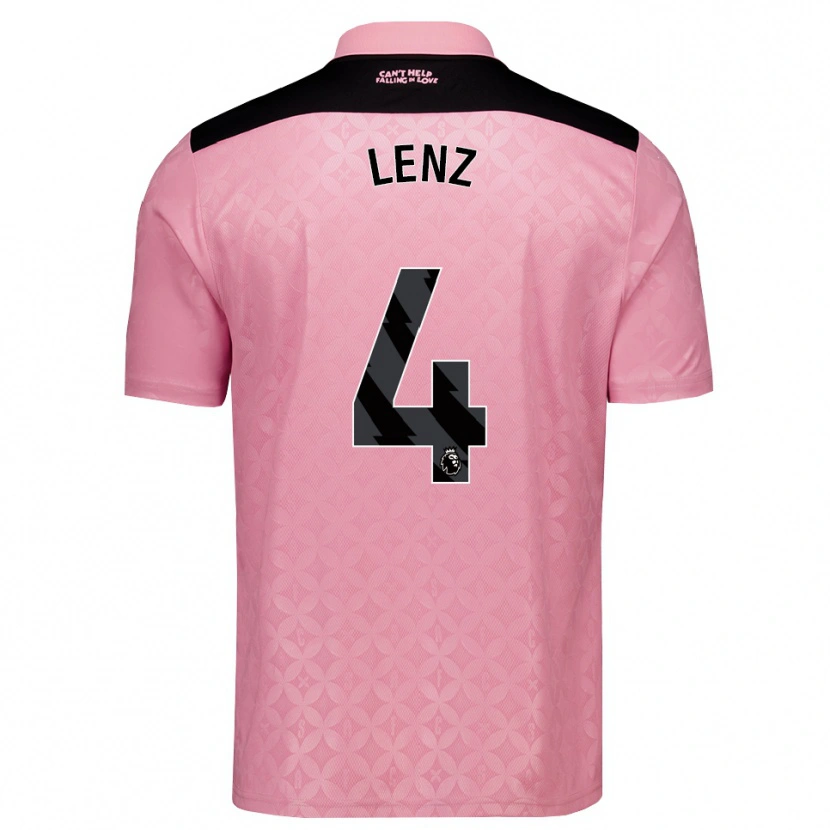 Danxen Damen Elias Lenz #4 Hellrosa Schwarz Auswärtstrikot Trikot 2026/27 T-Shirt Schweiz