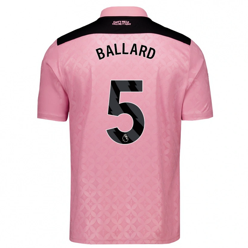 Danxen Damen Dan Ballard #5 Hellrosa Schwarz Auswärtstrikot Trikot 2026/27 T-Shirt Schweiz