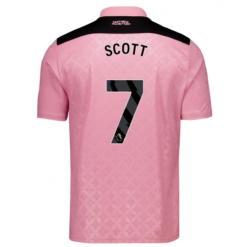 Danxen Damen Felix Scott #7 Hellrosa Schwarz Auswärtstrikot Trikot 2026/27 T-Shirt Schweiz