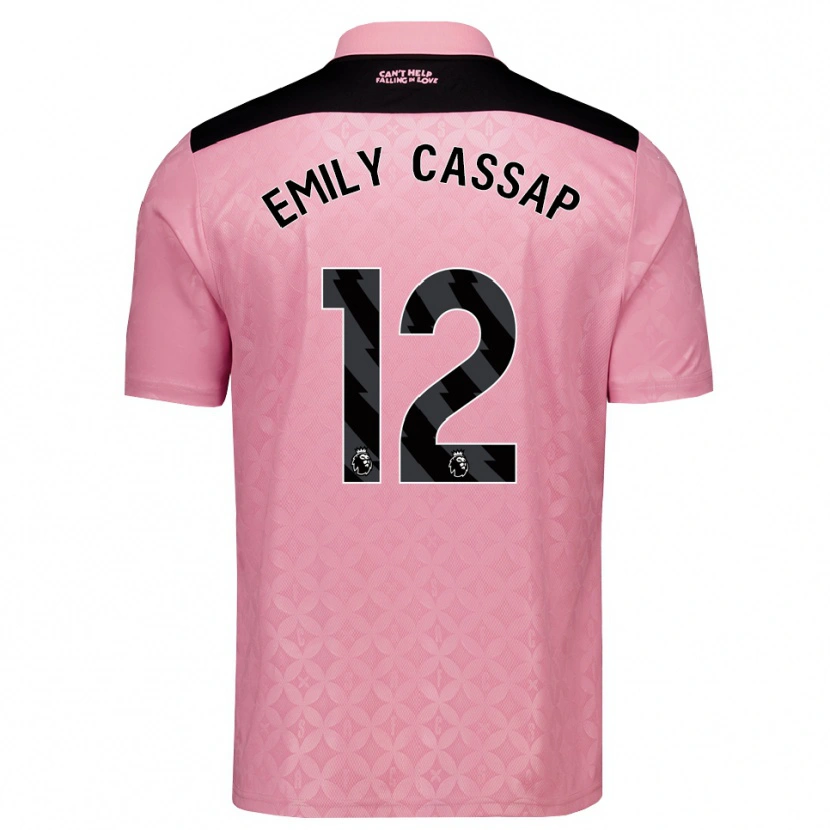 Danxen Damen Emily Cassap #12 Hellrosa Schwarz Auswärtstrikot Trikot 2026/27 T-Shirt Schweiz