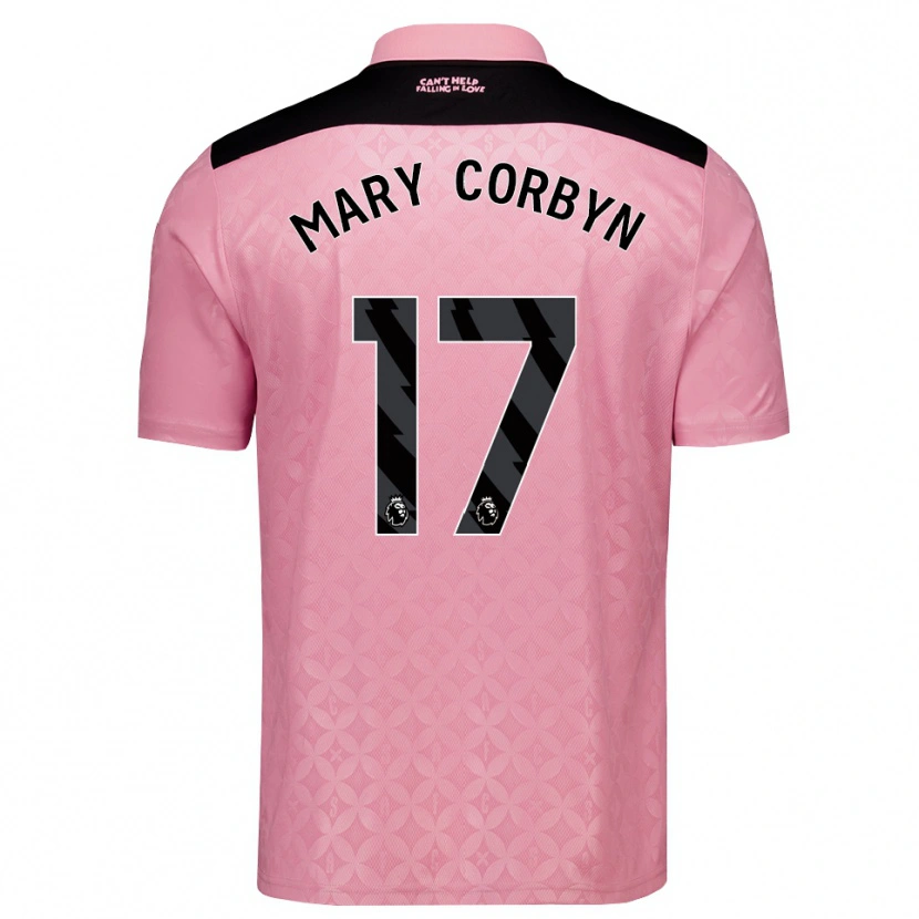 Danxen Damen Mary Corbyn #17 Hellrosa Schwarz Auswärtstrikot Trikot 2026/27 T-Shirt Schweiz