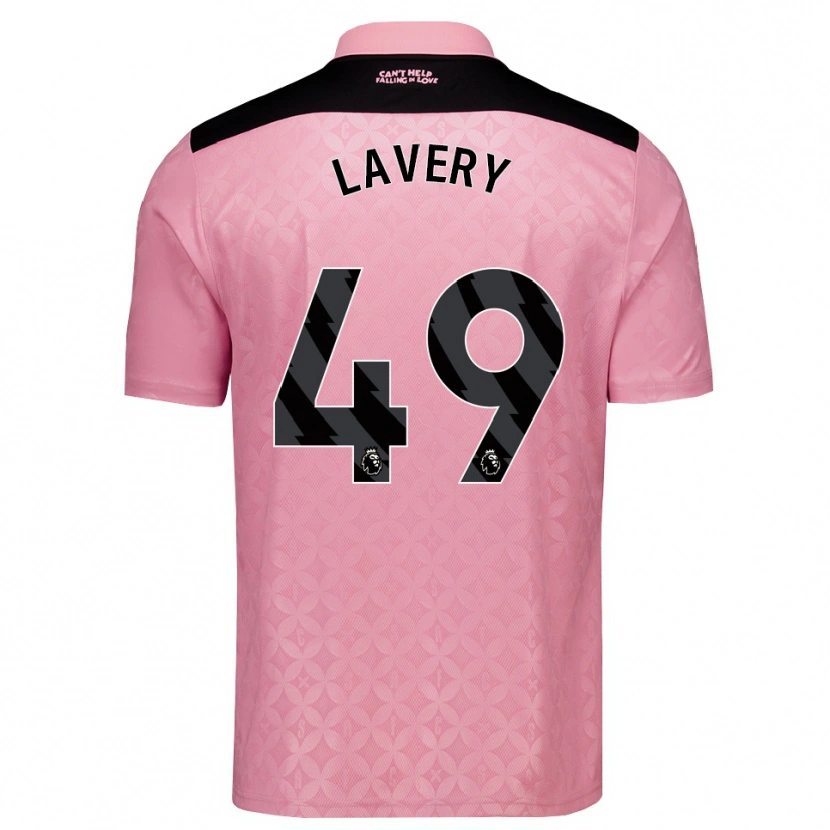 Danxen Damen Thomas Lavery #49 Hellrosa Schwarz Auswärtstrikot Trikot 2026/27 T-Shirt Schweiz