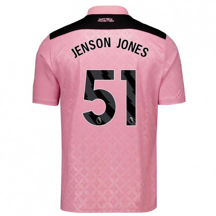 Danxen Damen Jenson Jones #51 Hellrosa Schwarz Auswärtstrikot Trikot 2026/27 T-Shirt Schweiz
