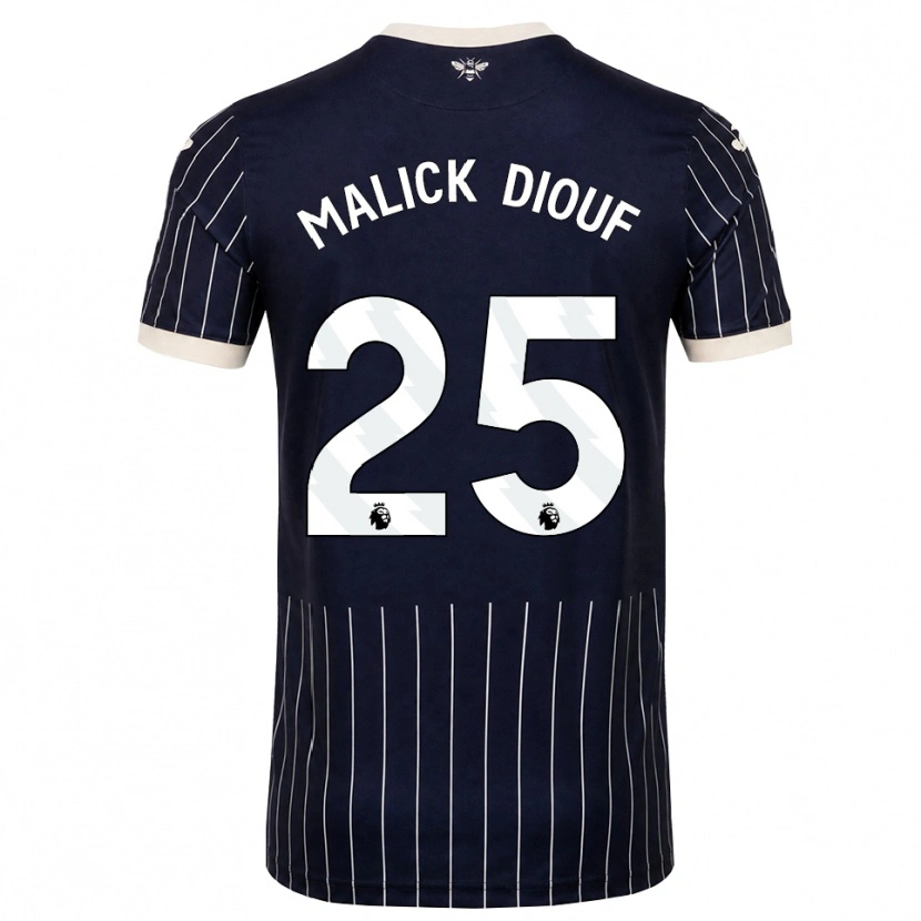 Danxen Damen El Hadji Malick Diouf #25 Schwarz Weiß Auswärtstrikot Trikot 2026/27 T-Shirt Schweiz