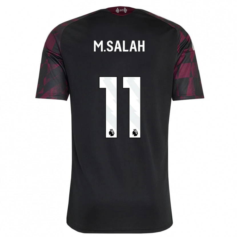 Danxen Damen Mohamed Salah #11 Schwarz Weiß Violett Ausweichtrikot Trikot 2026/27 T-Shirt Schweiz