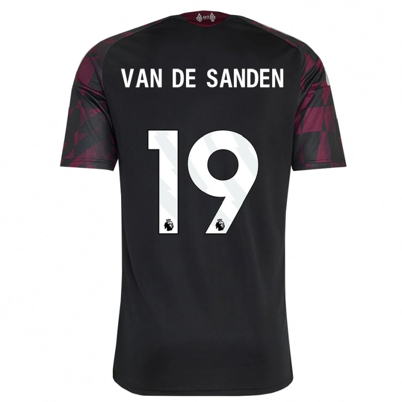 Danxen Damen Shanice Van De Sanden #19 Schwarz Weiß Violett Ausweichtrikot Trikot 2026/27 T-Shirt Schweiz