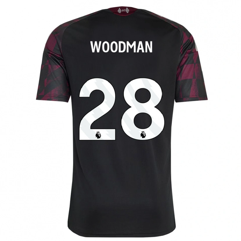 Danxen Damen Freddie Woodman #28 Schwarz Weiß Violett Ausweichtrikot Trikot 2026/27 T-Shirt Schweiz