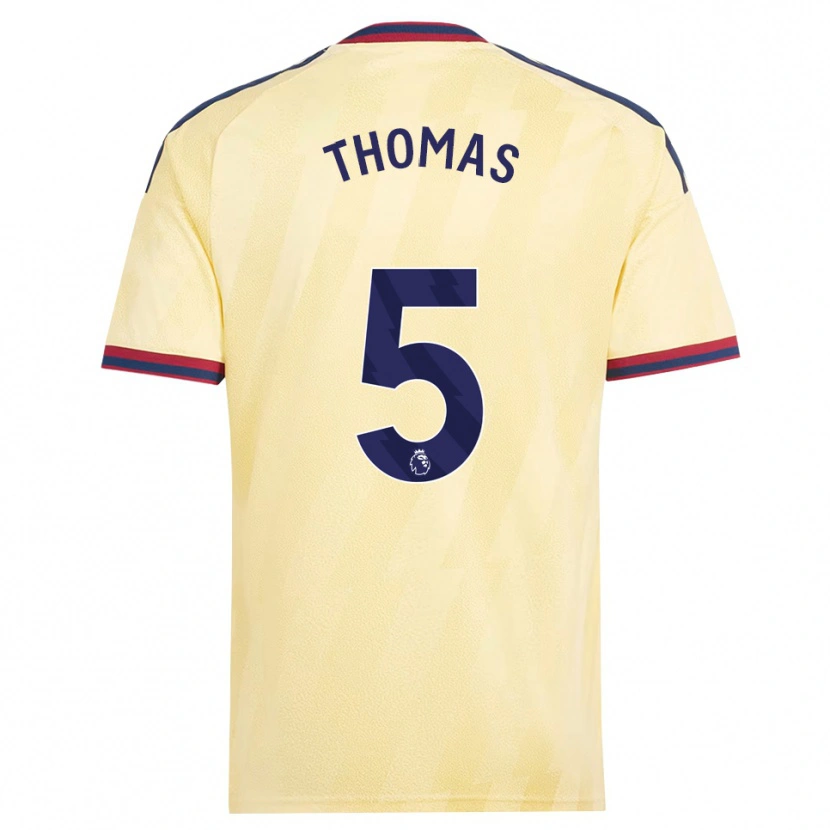 Danxen Damen Thomas Partey #5 Hell Gelb Mitternachtsblau Ausweichtrikot Trikot 2026/27 T-Shirt Schweiz