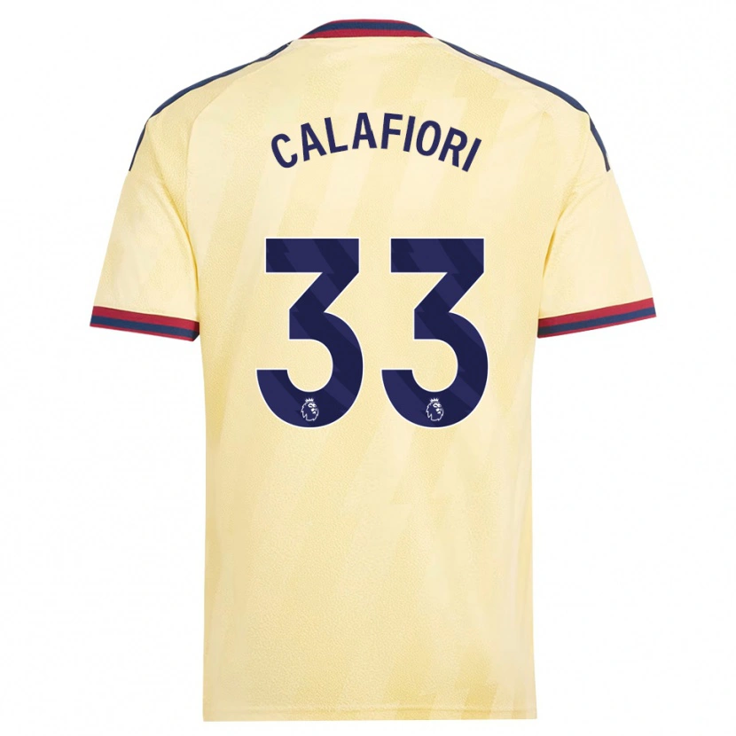 Danxen Damen Riccardo Calafiori #33 Hell Gelb Mitternachtsblau Ausweichtrikot Trikot 2026/27 T-Shirt Schweiz