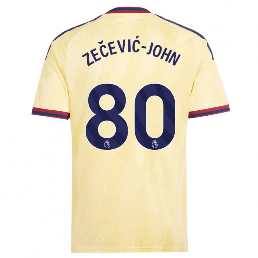 Danxen Damen Louis Zečević-John #80 Hell Gelb Mitternachtsblau Ausweichtrikot Trikot 2026/27 T-Shirt Schweiz