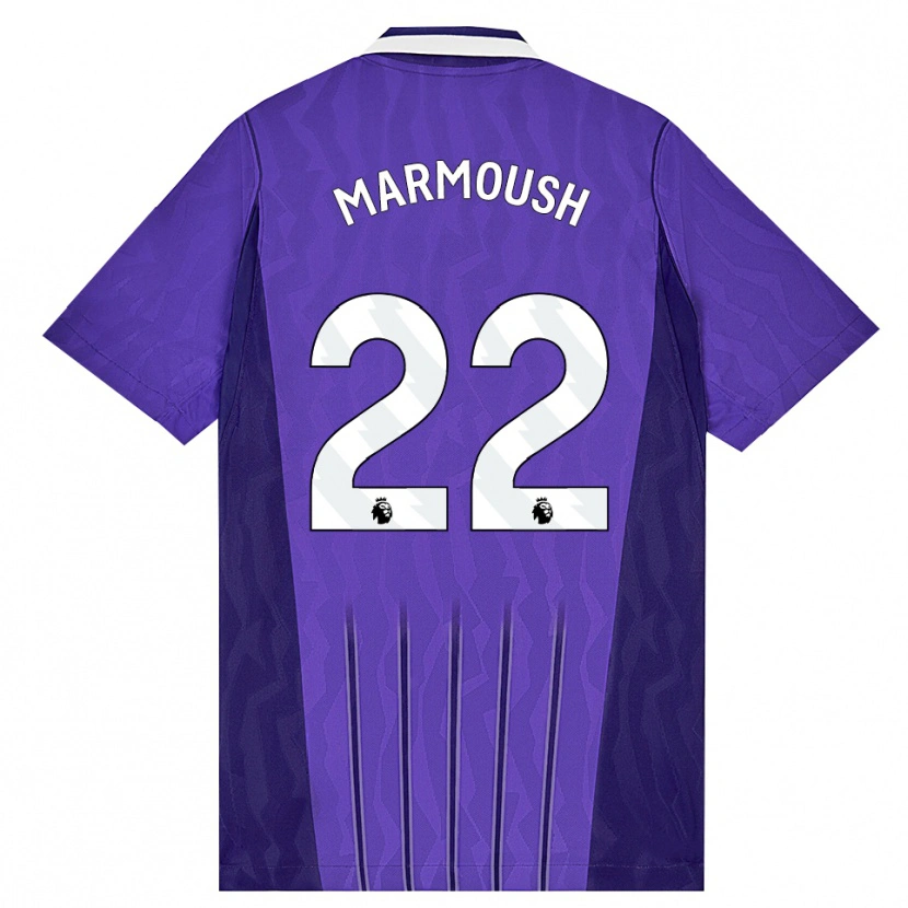 Danxen Damen Omar Marmoush #22 Violett Weiß Ausweichtrikot Trikot 2026/27 T-Shirt Schweiz