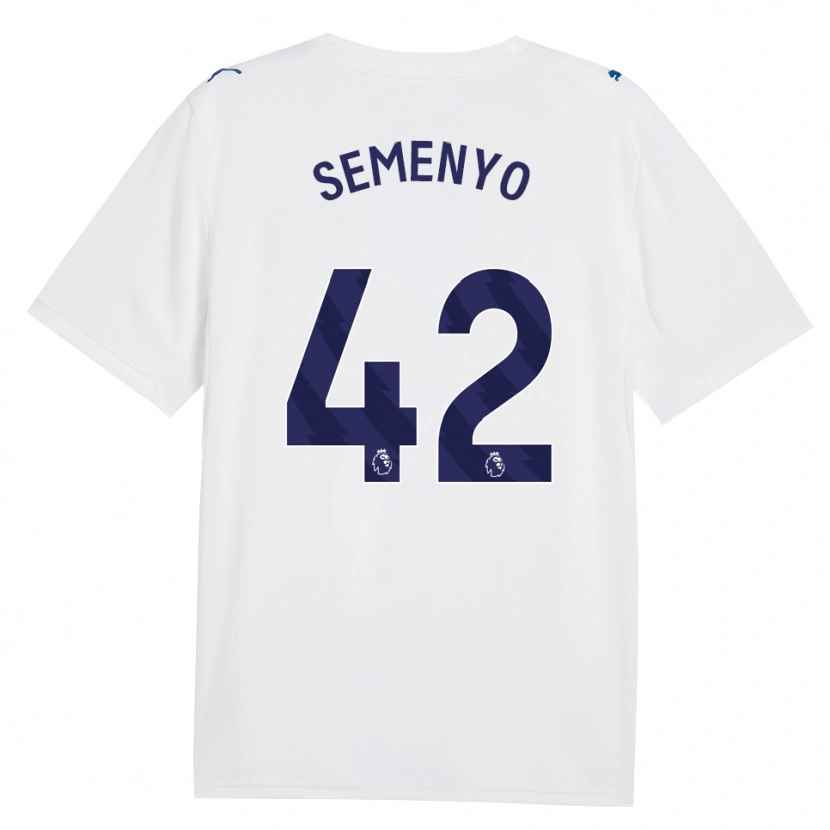 Danxen Damen Antoine Semenyo #42 Marineweiß Ausweichtrikot Trikot 2026/27 T-Shirt Schweiz