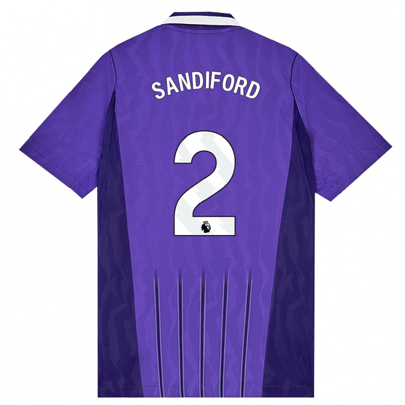 Danxen Damen Oscar Sandiford #2 Violett Weiß Ausweichtrikot Trikot 2026/27 T-Shirt Schweiz