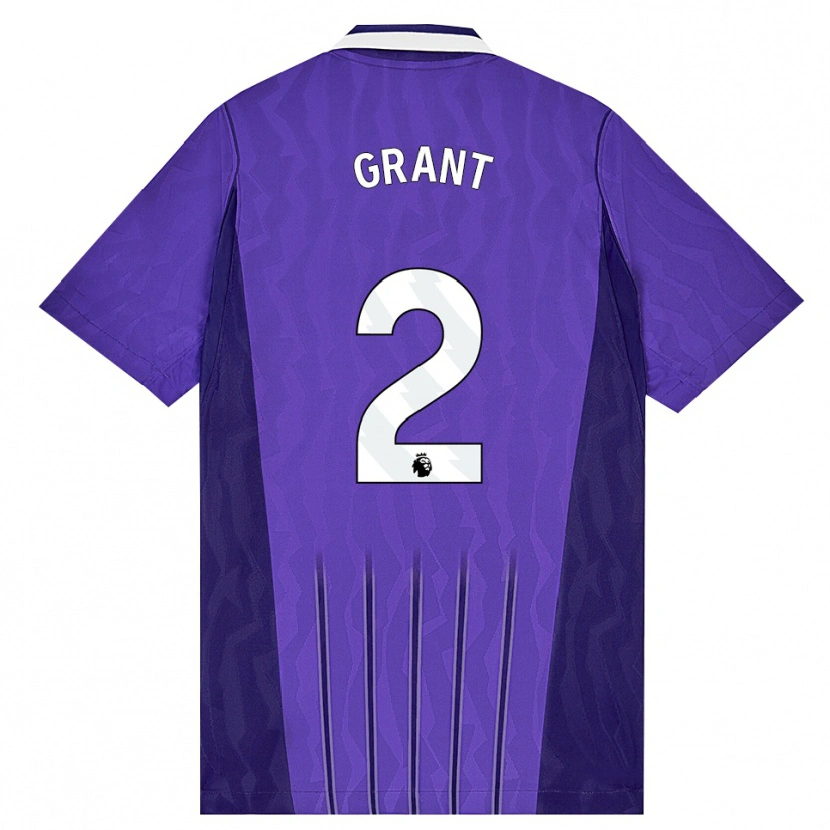 Danxen Damen Charlotte Grant #2 Violett Weiß Ausweichtrikot Trikot 2026/27 T-Shirt Schweiz