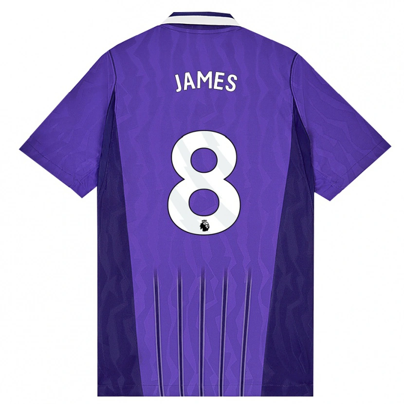 Danxen Damen Angharad James #8 Violett Weiß Ausweichtrikot Trikot 2026/27 T-Shirt Schweiz