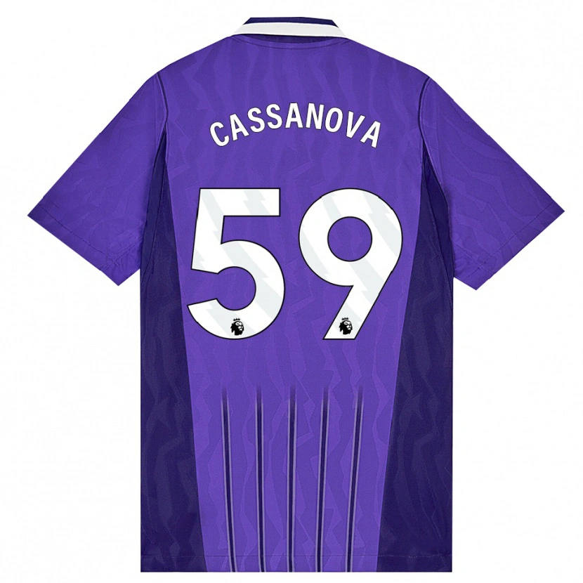 Danxen Damen Dante Cassanova #59 Violett Weiß Ausweichtrikot Trikot 2026/27 T-Shirt Schweiz