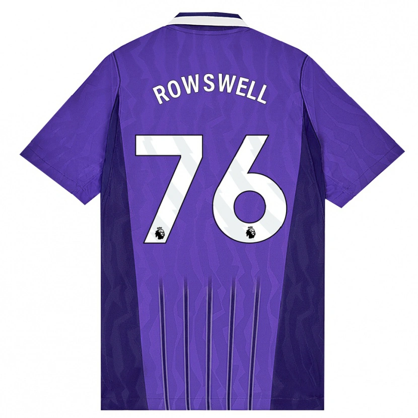 Danxen Damen James Rowswell #76 Violett Weiß Ausweichtrikot Trikot 2026/27 T-Shirt Schweiz