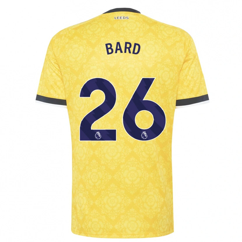 Danxen Damen Melvin Bard #26 Gelb Weiß Schwarz Auswärtstrikot Trikot 2026/27 T-Shirt Schweiz
