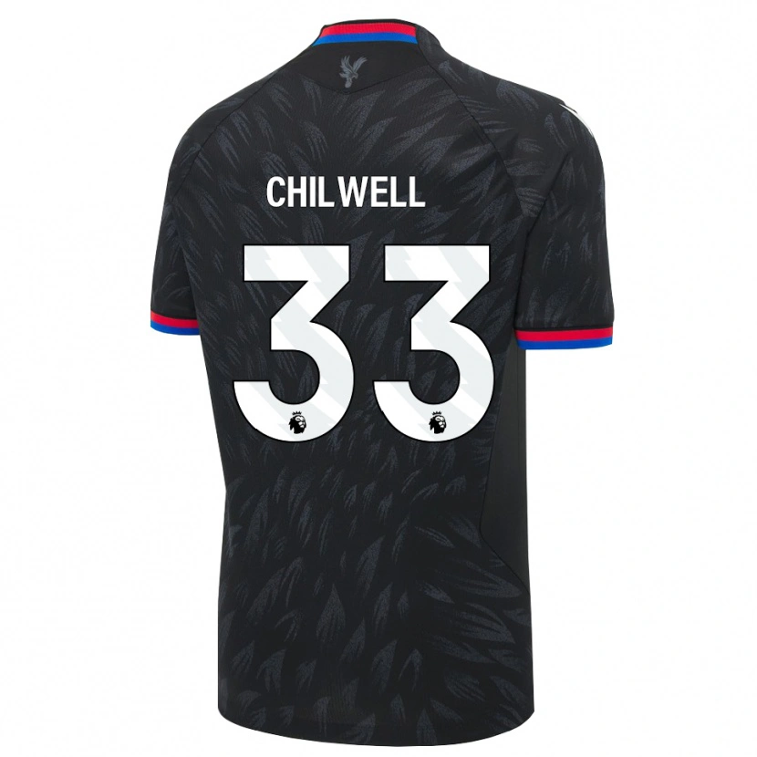 Danxen Damen Ben Chilwell #33 Schwarz Blau Rot Auswärtstrikot Trikot 2026/27 T-Shirt Schweiz