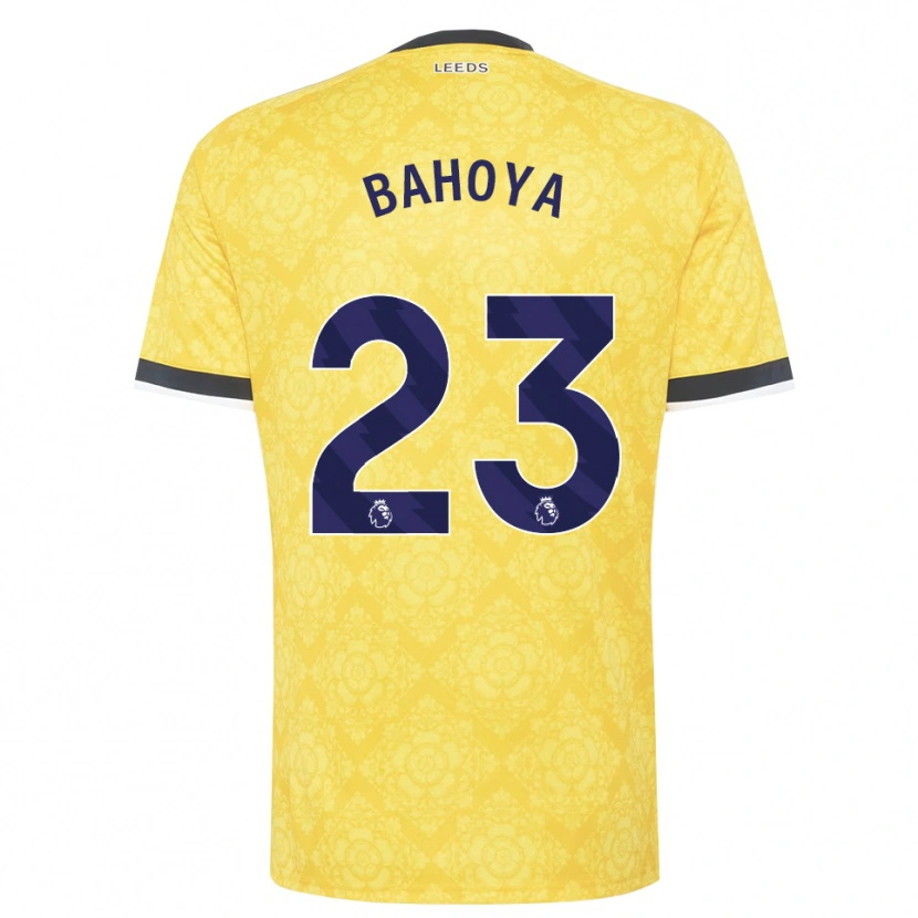 Danxen Damen Jean-Mattéo Bahoya #23 Gelb Weiß Schwarz Auswärtstrikot Trikot 2026/27 T-Shirt Schweiz