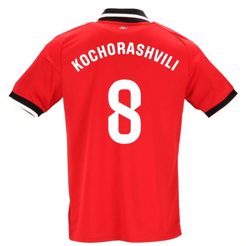 Danxen Kinder Giorgi Kochorashvili #8 Schwarz Weiß Rot Auswärtstrikot Trikot 2026/27 T-Shirt Schweiz