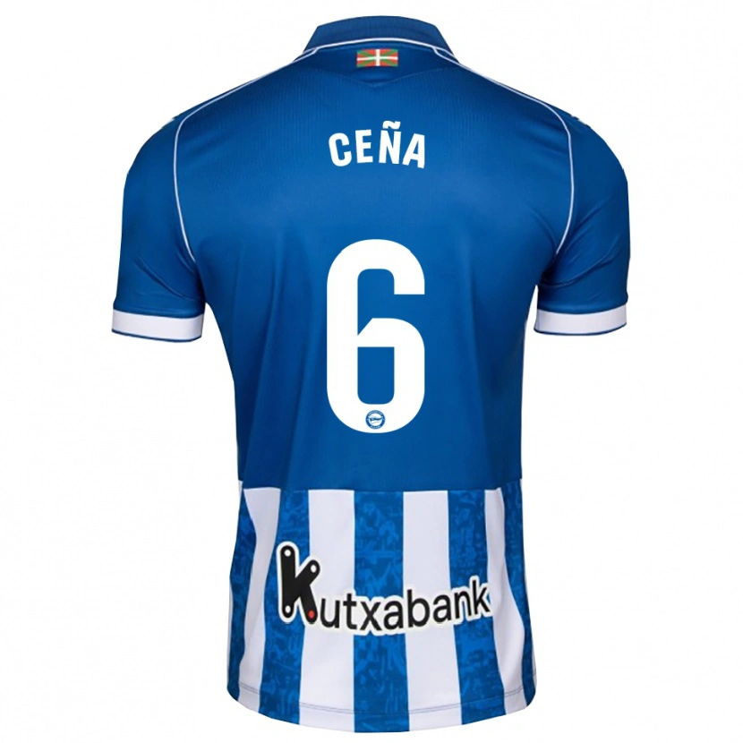 Danxen Kinder Marcos Ceña #6 Blau Weiß Schwarz Heimtrikot Trikot 2026/27 T-Shirt Schweiz