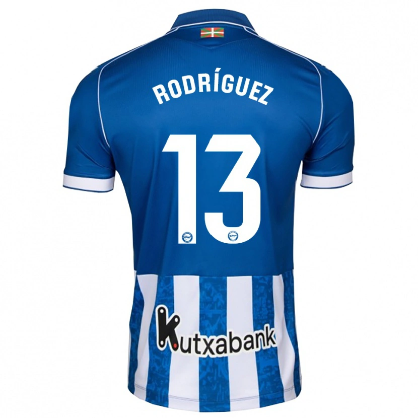 Danxen Kinder Adrián Rodríguez #13 Blau Weiß Schwarz Heimtrikot Trikot 2026/27 T-Shirt Schweiz