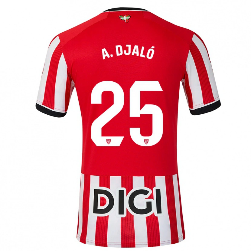 Danxen Kinder Álvaro Djaló #25 Rot Schwarz Weiß Heimtrikot Trikot 2026/27 T-Shirt Schweiz