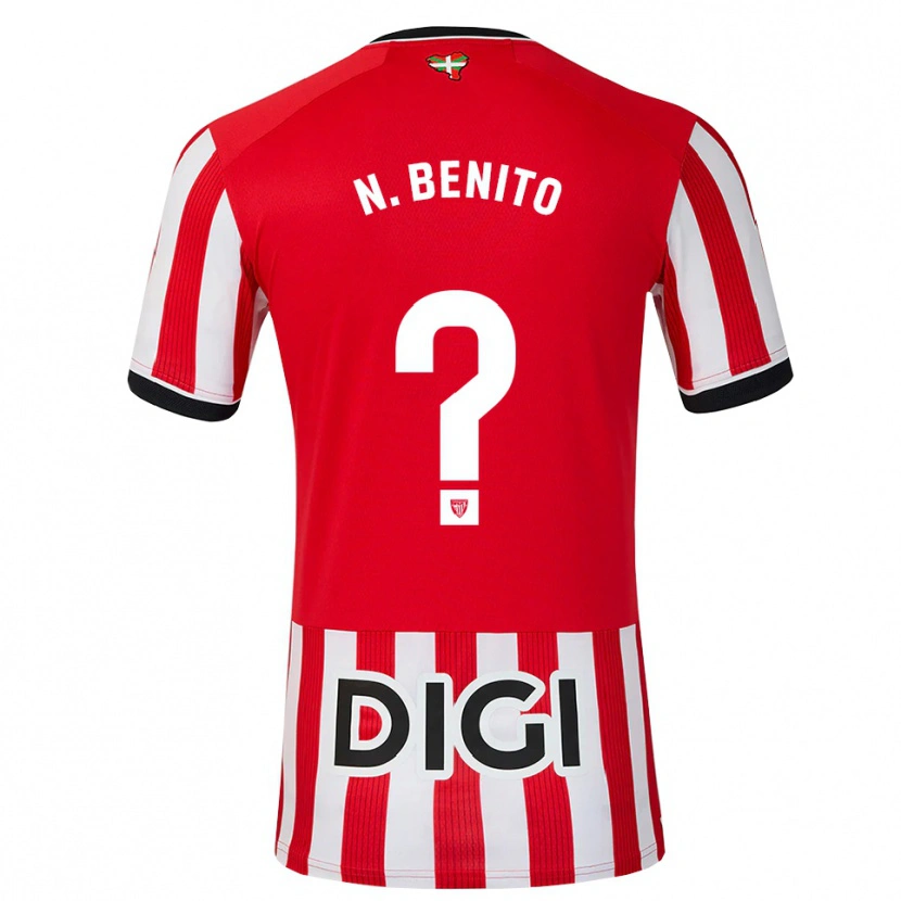 Danxen Kinder Nerea Benito Zaldibar #0 Rot Schwarz Weiß Heimtrikot Trikot 2026/27 T-Shirt Schweiz