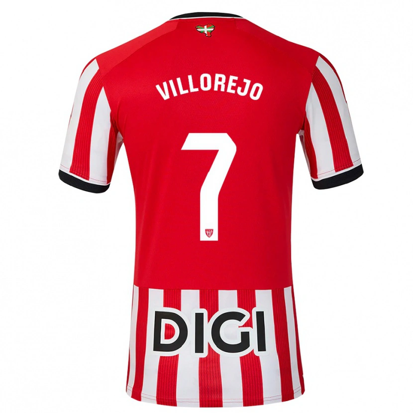 Danxen Kinder Ardaitz Villorejo #7 Rot Schwarz Weiß Heimtrikot Trikot 2026/27 T-Shirt Schweiz