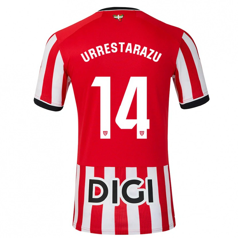 Danxen Kinder Mikel Urrestarazu #14 Rot Schwarz Weiß Heimtrikot Trikot 2026/27 T-Shirt Schweiz