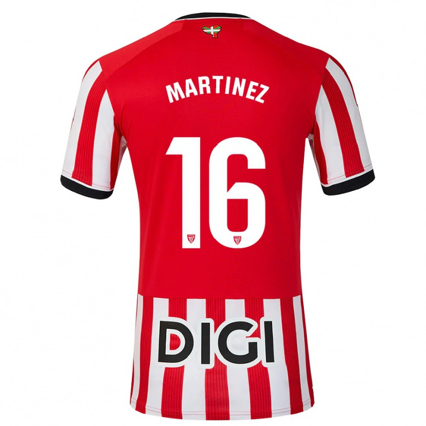 Danxen Kinder Pablo Martínez #16 Rot Schwarz Weiß Heimtrikot Trikot 2026/27 T-Shirt Schweiz