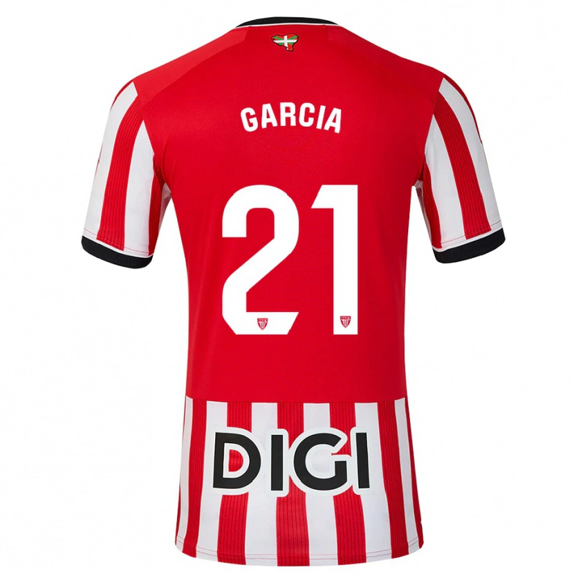 Danxen Kinder Beñat García #21 Rot Schwarz Weiß Heimtrikot Trikot 2026/27 T-Shirt Schweiz