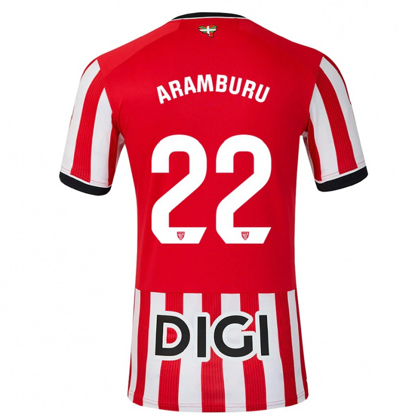 Danxen Kinder Beñat Aramburu #22 Rot Schwarz Weiß Heimtrikot Trikot 2026/27 T-Shirt Schweiz
