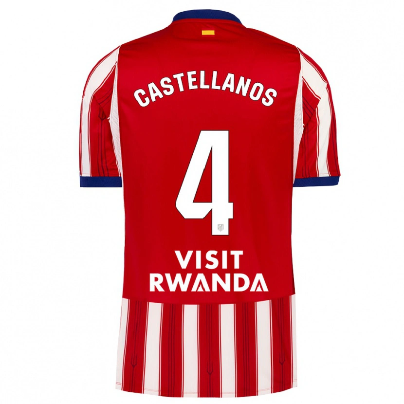 Danxen Kinder Iván Castellanos #4 Königsblau Rot Weiß Heimtrikot Trikot 2026/27 T-Shirt Schweiz