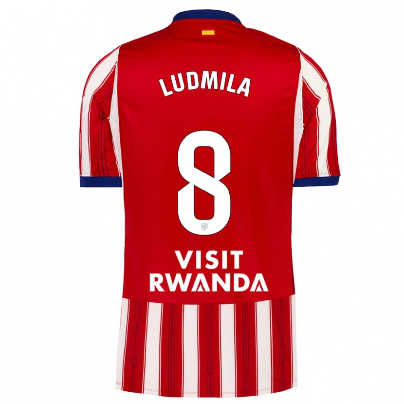 Danxen Kinder Ludmila #8 Königsblau Rot Weiß Heimtrikot Trikot 2026/27 T-Shirt Schweiz