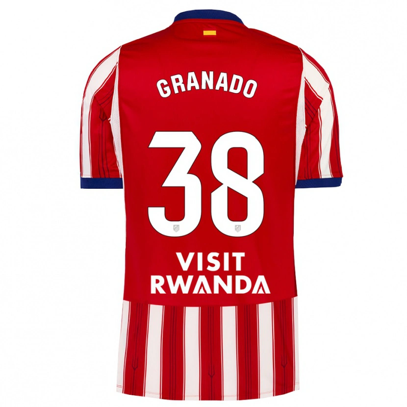 Danxen Kinder Adrian Granado #38 Königsblau Rot Weiß Heimtrikot Trikot 2026/27 T-Shirt Schweiz