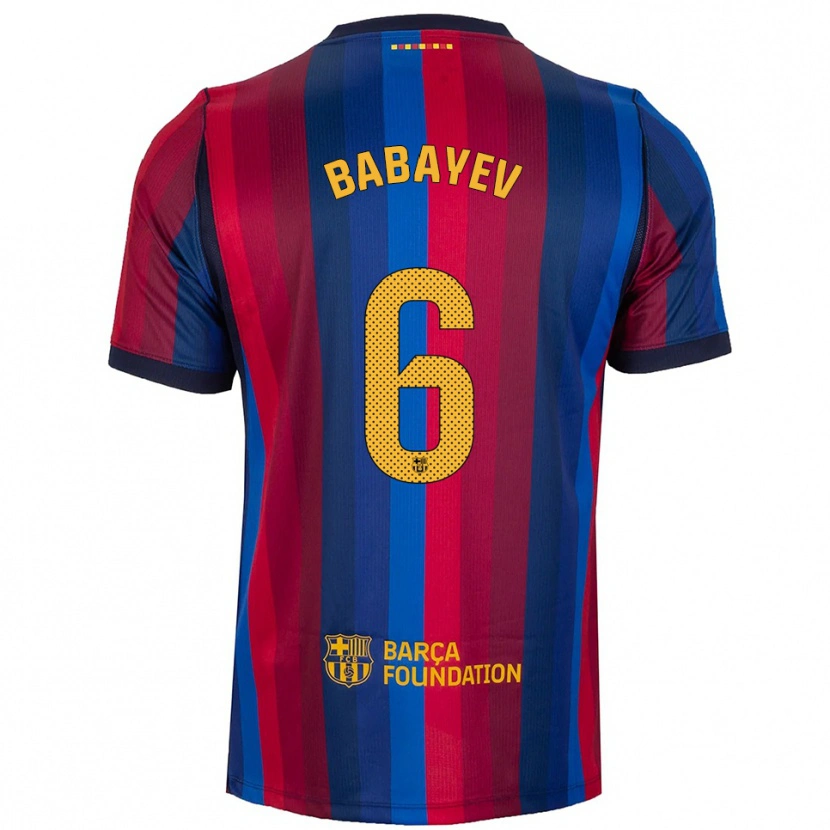 Danxen Kinder Ibrahim Babayev #6 Königsblau Rot Gelb Heimtrikot Trikot 2026/27 T-Shirt Schweiz