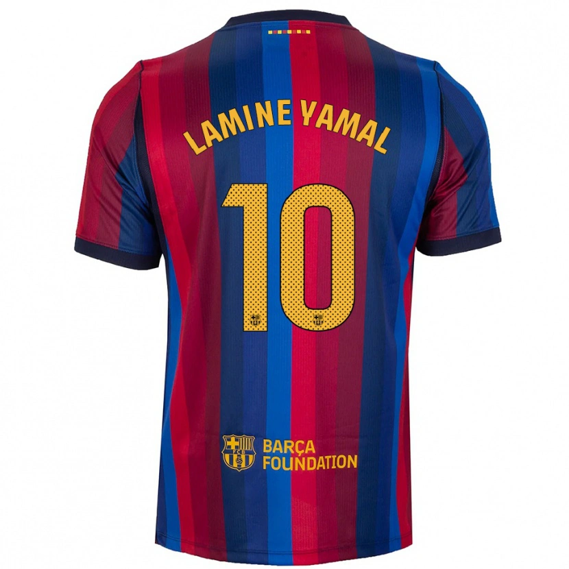 Danxen Kinder Lamine Yamal #10 Königsblau Rot Gelb Heimtrikot Trikot 2026/27 T-Shirt Schweiz