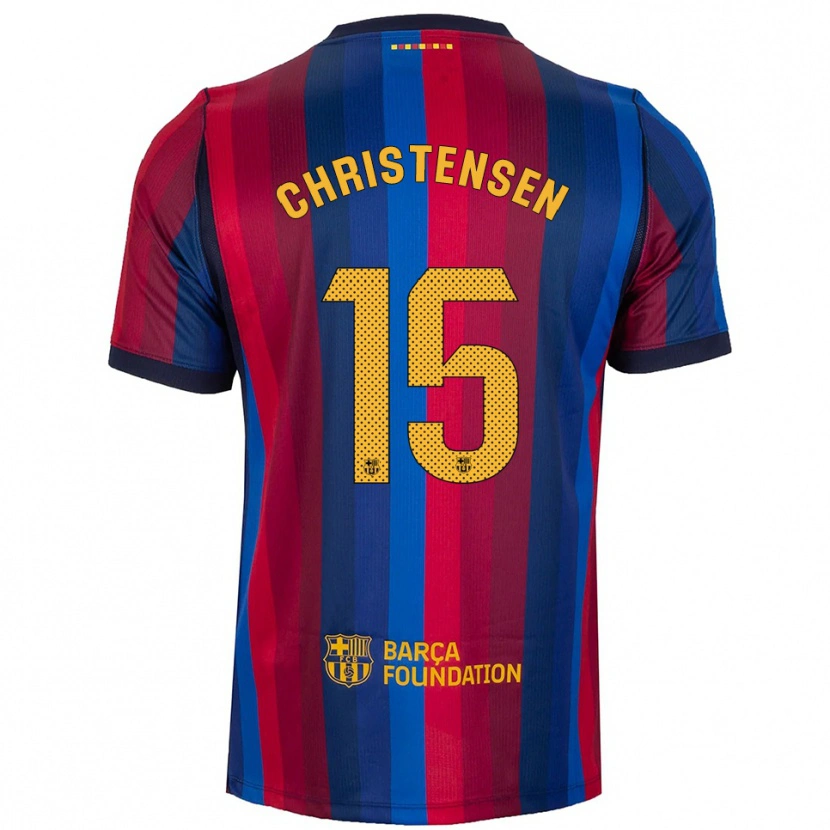 Danxen Kinder Andreas Christensen #15 Königsblau Rot Gelb Heimtrikot Trikot 2026/27 T-Shirt Schweiz