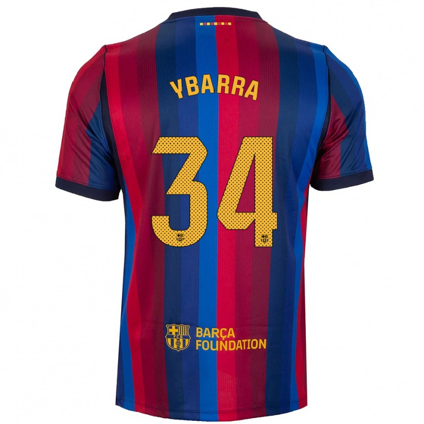 Danxen Kinder Juan Ybarra #34 Königsblau Rot Gelb Heimtrikot Trikot 2026/27 T-Shirt Schweiz