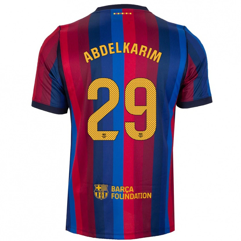 Danxen Kinder Hamza Abdelkarim #29 Königsblau Rot Gelb Heimtrikot Trikot 2026/27 T-Shirt Schweiz