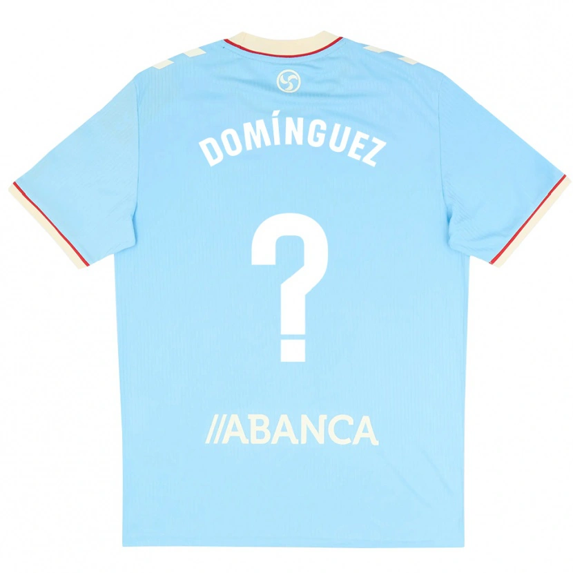 Danxen Kinder Fabio Domínguez #0 Himmelblau Weiß Rot Heimtrikot Trikot 2026/27 T-Shirt Schweiz