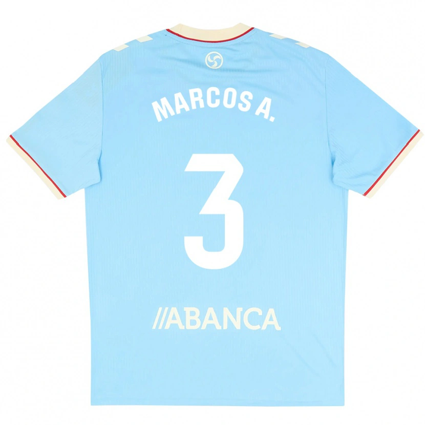 Danxen Kinder Marcos Alonso #3 Himmelblau Weiß Rot Heimtrikot Trikot 2026/27 T-Shirt Schweiz