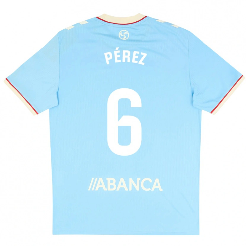 Danxen Kinder Elena Pérez #6 Himmelblau Weiß Rot Heimtrikot Trikot 2026/27 T-Shirt Schweiz