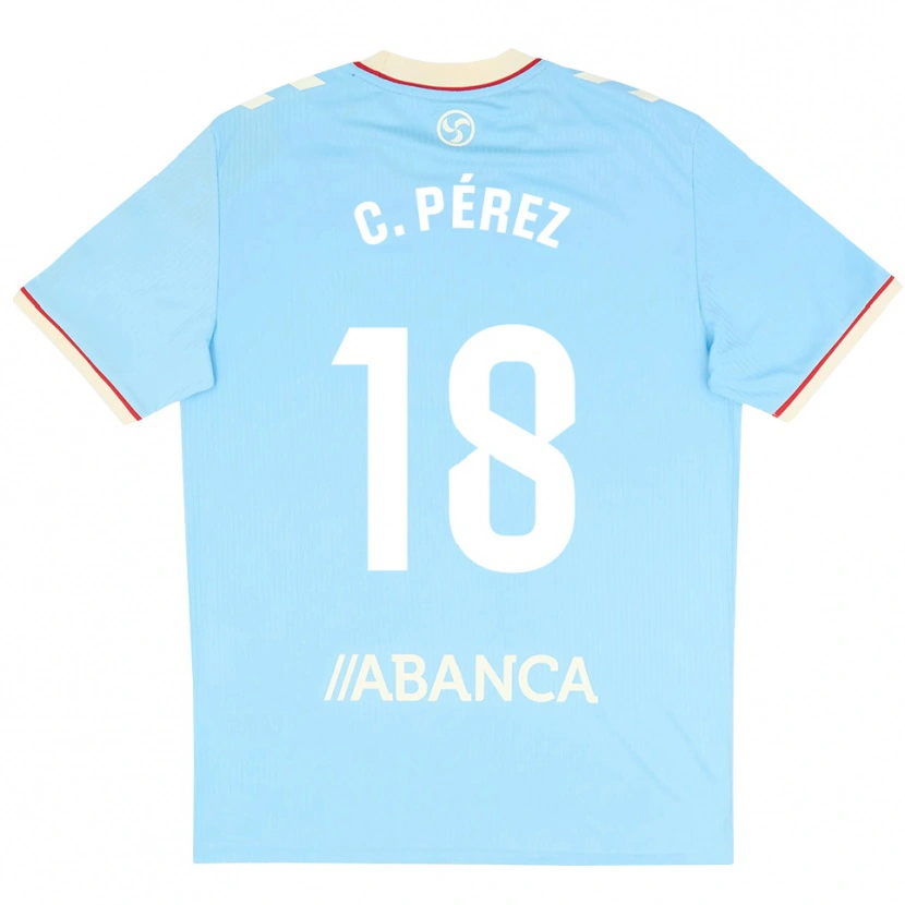 Danxen Kinder Carles Pérez #18 Himmelblau Weiß Rot Heimtrikot Trikot 2026/27 T-Shirt Schweiz