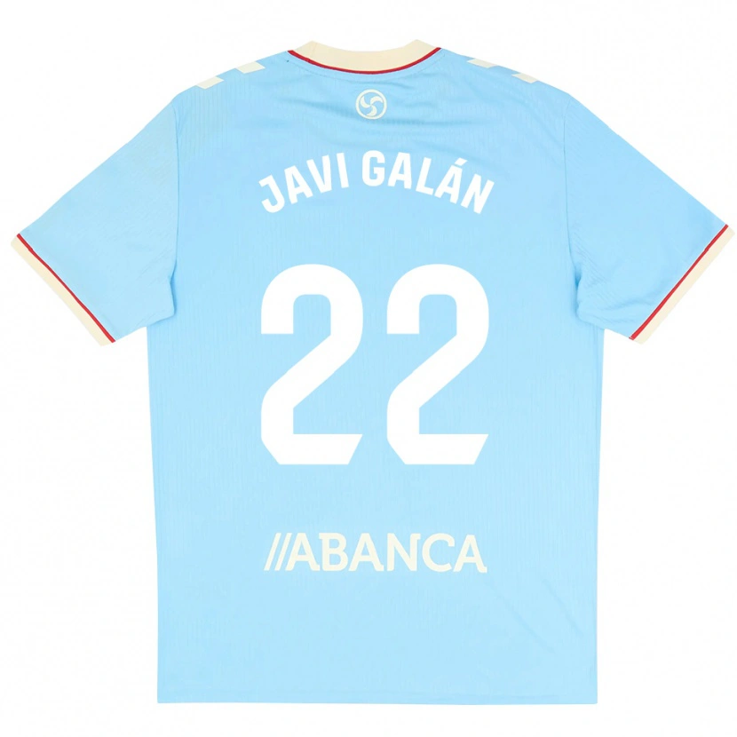 Danxen Kinder Javi Galán #22 Himmelblau Weiß Rot Heimtrikot Trikot 2026/27 T-Shirt Schweiz