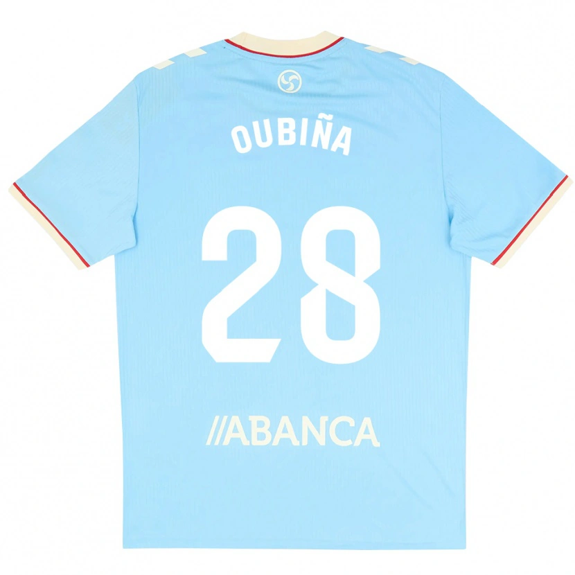 Danxen Kinder Jimena Oubiña #28 Himmelblau Weiß Rot Heimtrikot Trikot 2026/27 T-Shirt Schweiz