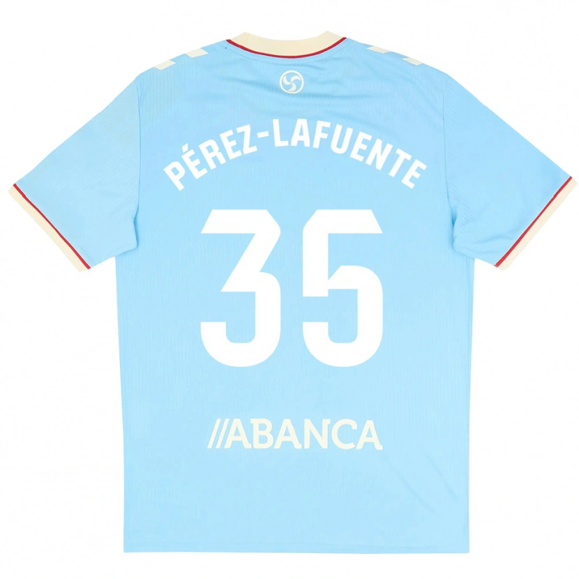 Danxen Kinder Jorge Pérez-Lafuente #35 Himmelblau Weiß Rot Heimtrikot Trikot 2026/27 T-Shirt Schweiz