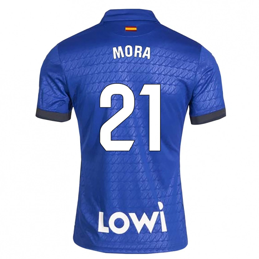 Danxen Kinder Adrià Mora #21 Blau Weiß Schwarz Heimtrikot Trikot 2026/27 T-Shirt Schweiz
